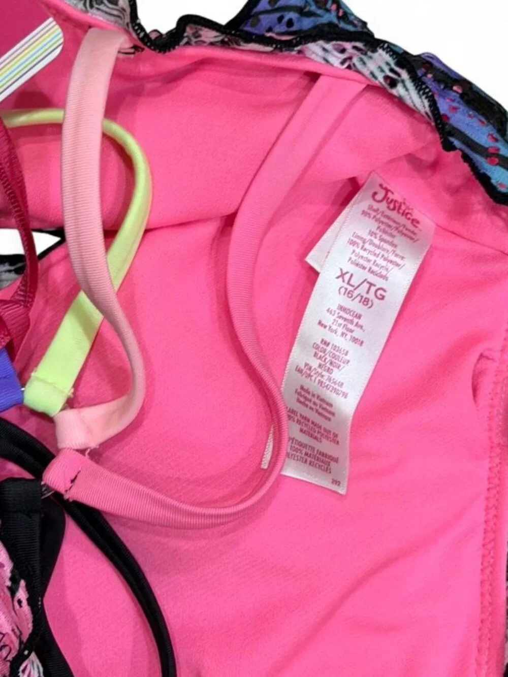 Justice Neon Palm Bikini Set